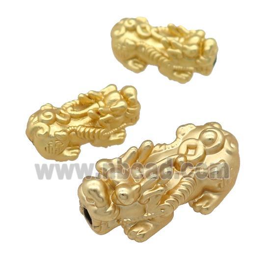 copper Pixiu beads, duck-gold, 3d-printing