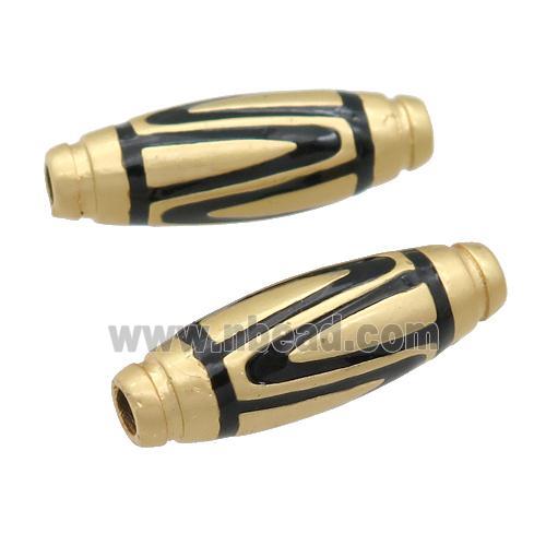 tibetan style alloy rice beads, duck-gold