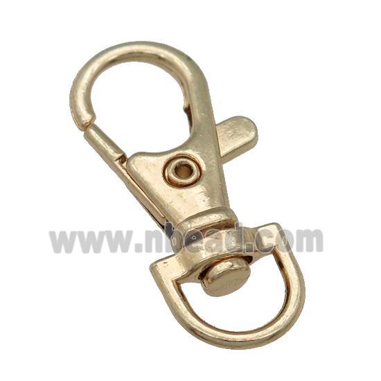 Alloy Lobster Clasp, gold plated