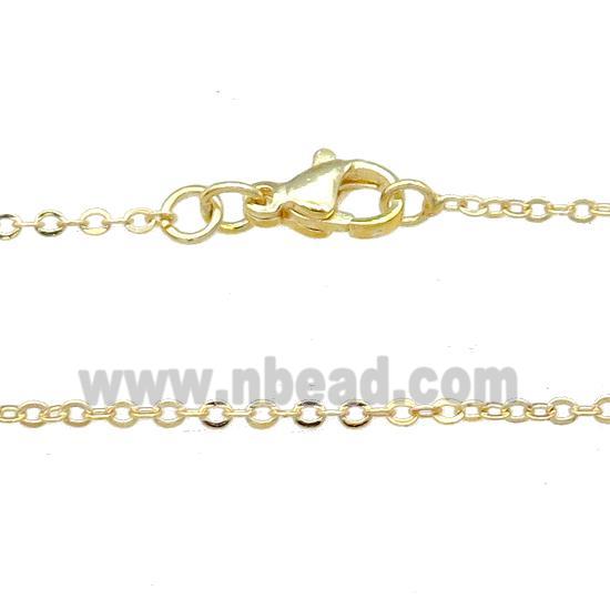 Copper Necklace Chain Unfaded Gold Plated