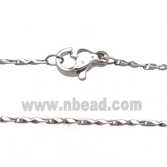 Copper Necklace Chain Unfaded Platinum Plated