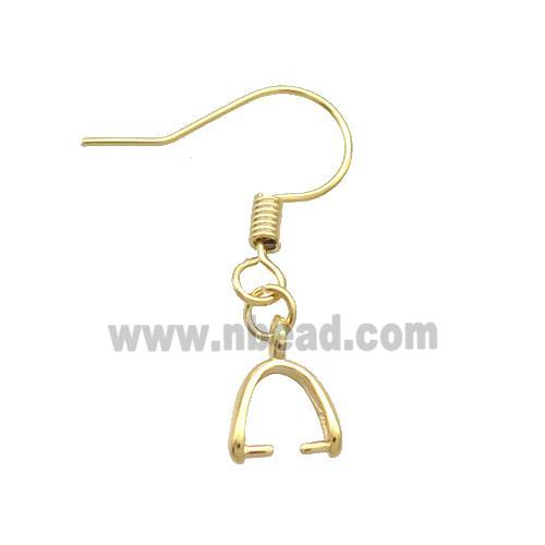 Copper Hook Earring Unfade Gold Plated