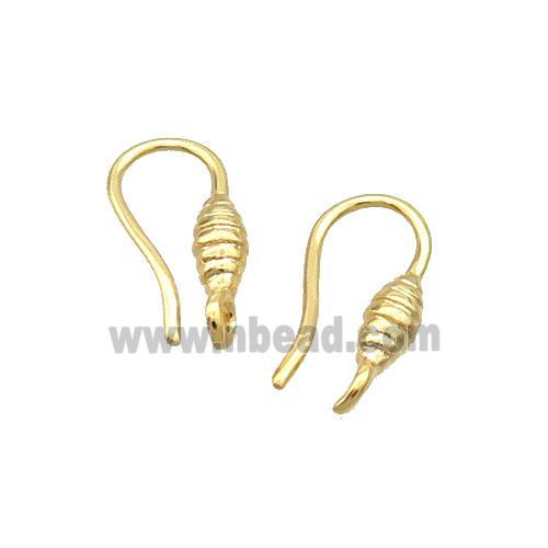 Copper Hook Earring Unfade Gold Plated