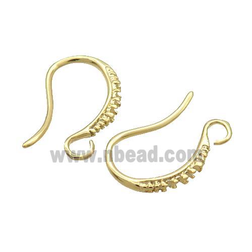 Copper Hook Earring Unfade Gold Plated