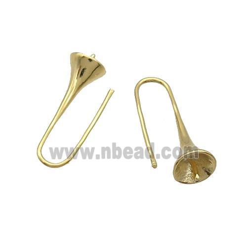 Copper Hook Earring Unfade Gold Plated