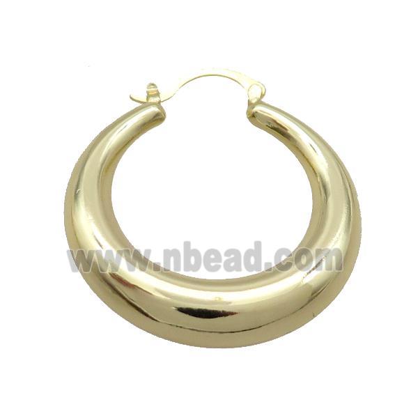 Copper Latchback Earring Gold Plated