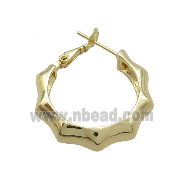 Copper Latchback Earring Gold Plated