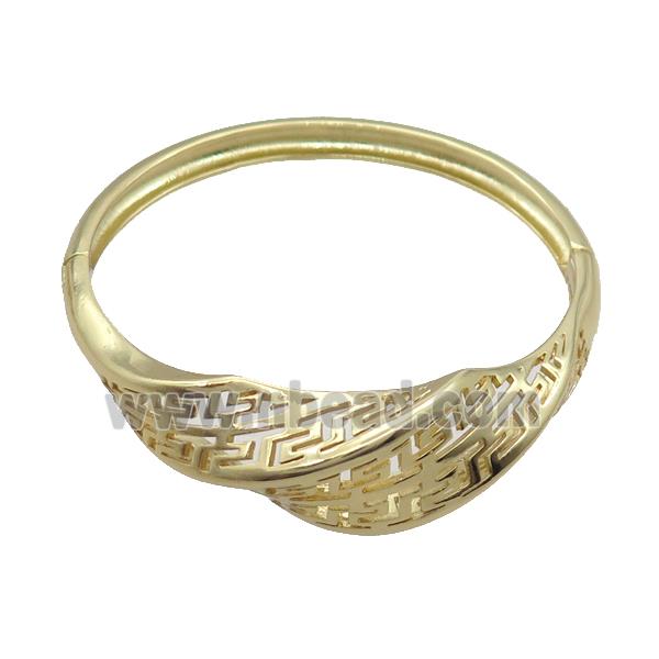 Copper Bangle Gold Plated