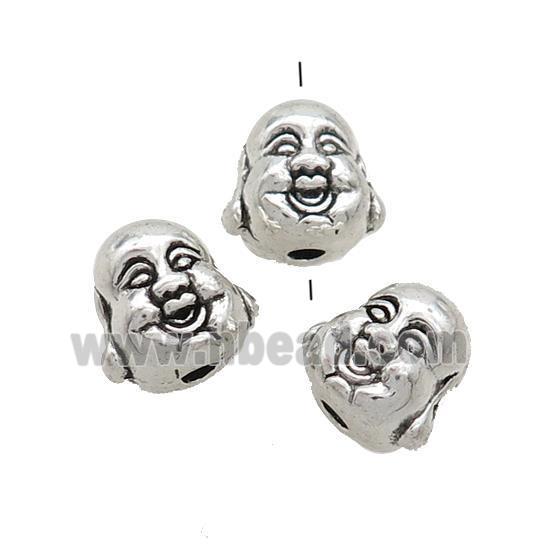 Tibetan Style Buddha Beads Zinc Antique Silver