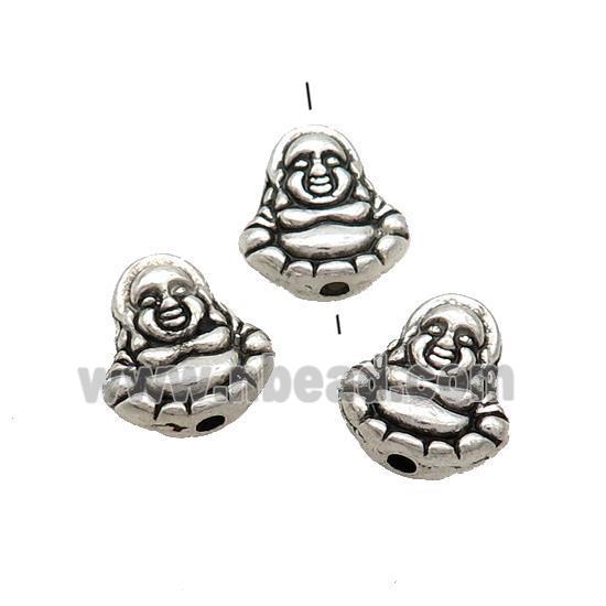 Tibetan Style Buddha Beads Zinc Antique Silver