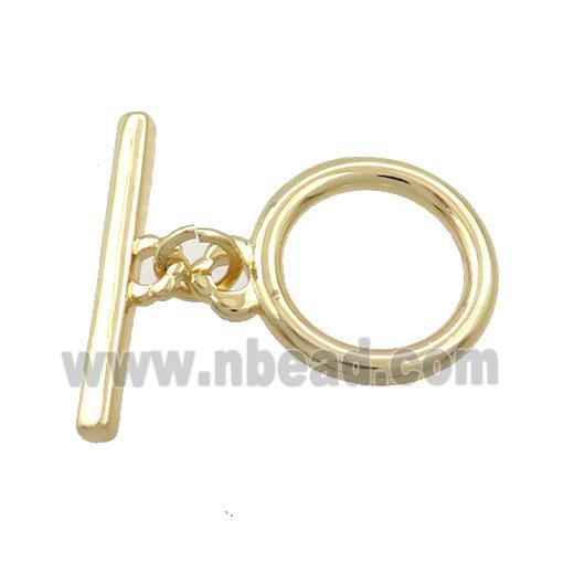 Copper Toggle Clasp Gold Plated