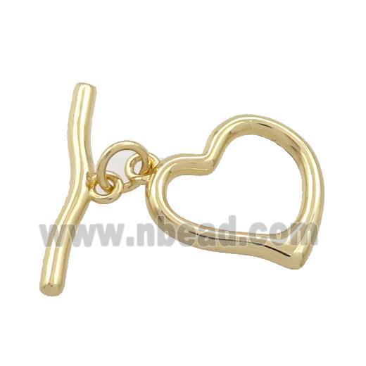 Copper Toggle Clasp Gold Plated