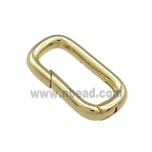 Copper Carabiner Clasp Gold Plated