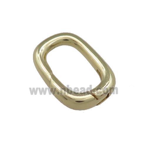 Copper Carabiner Clasp Gold Plated