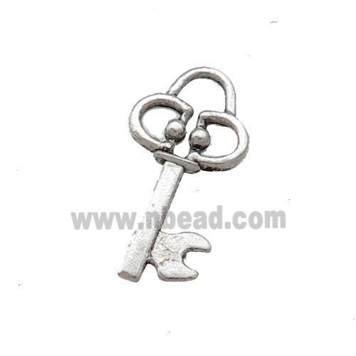 Tibetan Style Zinc Key Charms Pendant Antique Silver