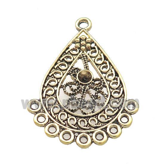 Tibetan Style Zinc Pendant Antique Bronze