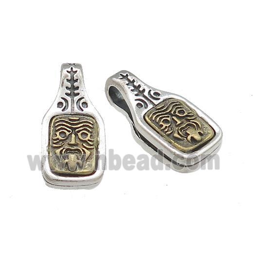 Tibetan Style Mala Counter Buddhist Clip Copper Pendant Antique Silver Bronze