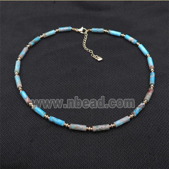 Blue Imperial Jasper Necklace