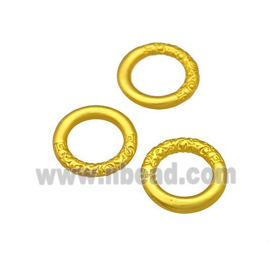 Alloy Jump Rings Unfade Matte Gold Plated