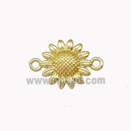 Copper Sunflower Connector Gold Plated