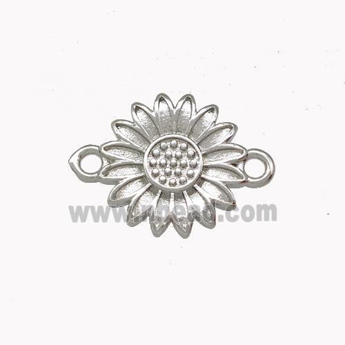 Copper Sunflower Connector Platinum Plated