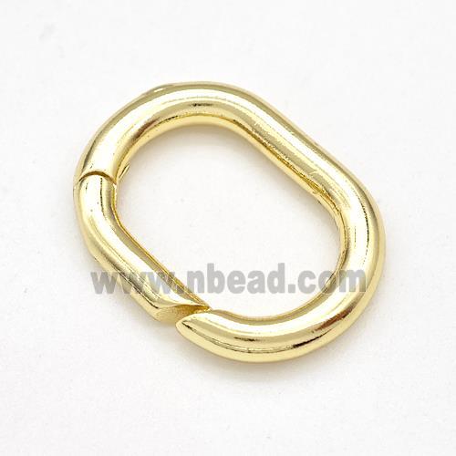 Copper Carabiner Clasp Gold Plated