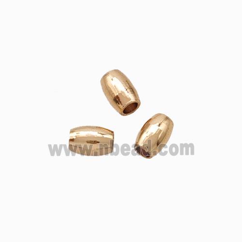 Copper Rice Beads Lt.gold Plated