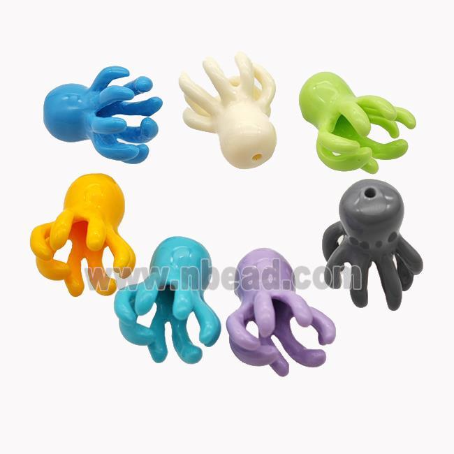 Jellyfish Charms Resin Beads Mixed Color