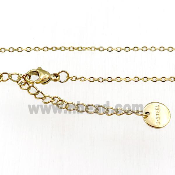 Stainless Steel Necklace Chain Gold Plated