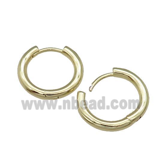 Copper Latchback Earring Gold Plated