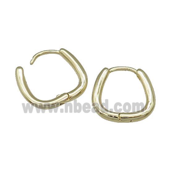 Copper Latchback Earring Gold Plated