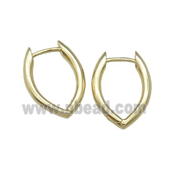 Copper Latchback Earring Gold Plated