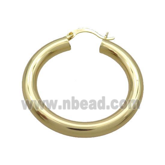 Copper Latchback Earring Gold Plated