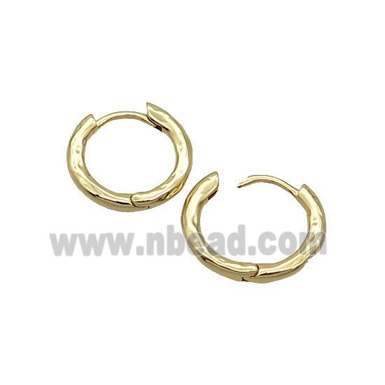 Copper Hoop Earring 18K Gold