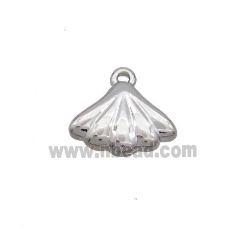 Copper Pendant Shell-Shape Platinum Plated