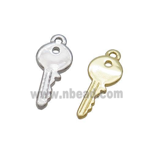 Copper Key Charm Pendant Mixed