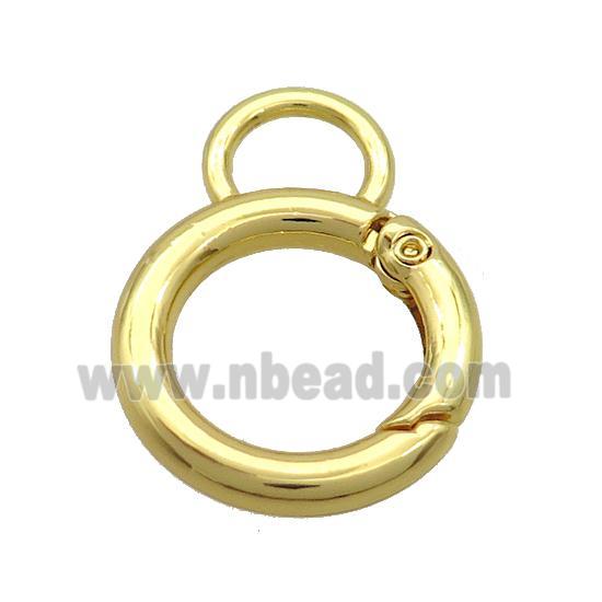 Copper Carabiner Clasp Gold Plated