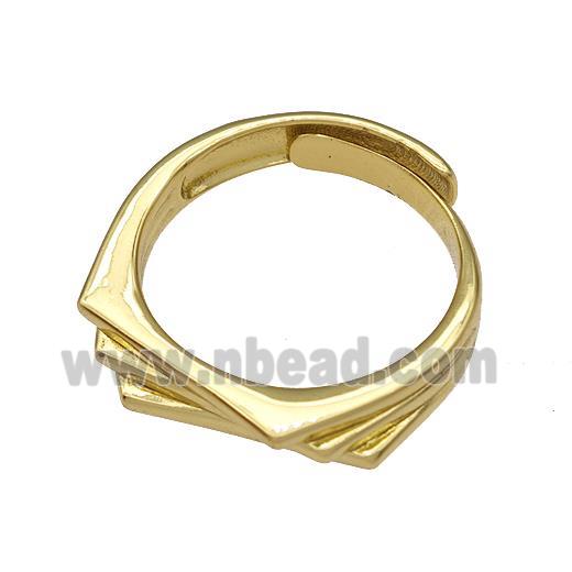 Copper Rings Gold Plated