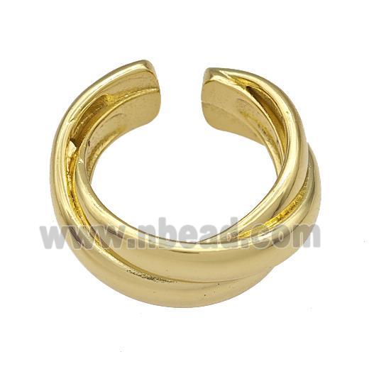 Copper Rings Gold Plated