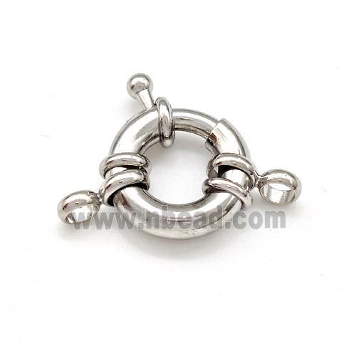 Copper Clasp Buoy Platinum Plated