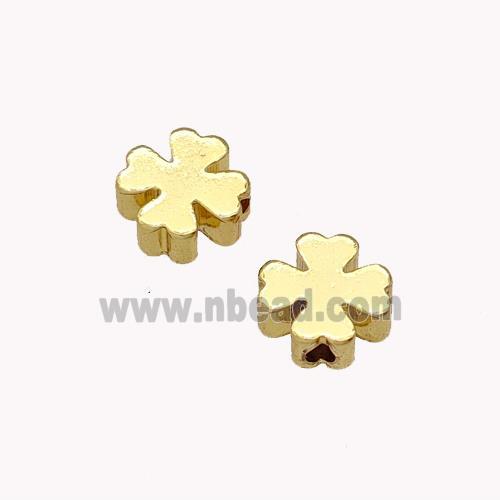 Copper Clover Beads Gold Plated