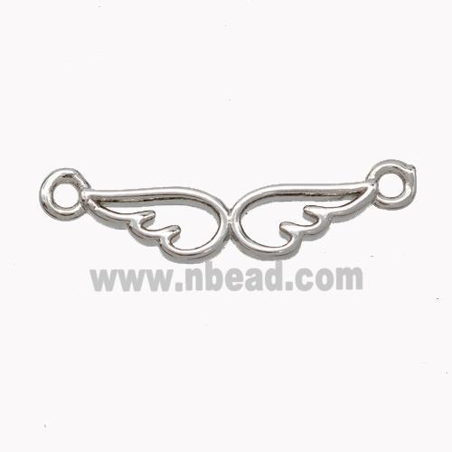 Copper Angelwings Connector Platinum Plated