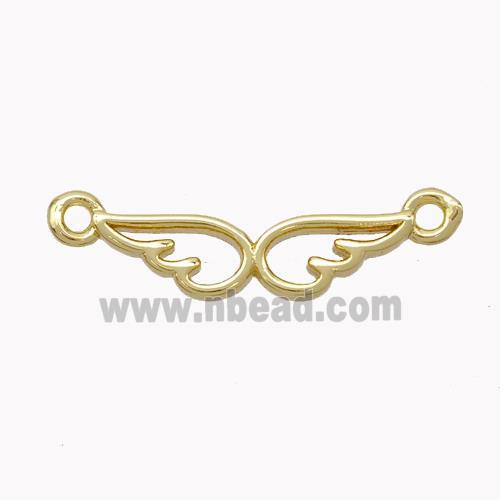 Copper Angelwings Connector Gold Plated