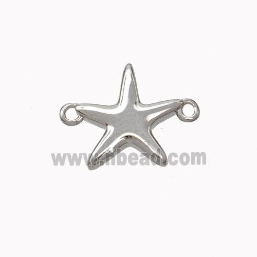 Copper Starfish Connector Platinum Plated