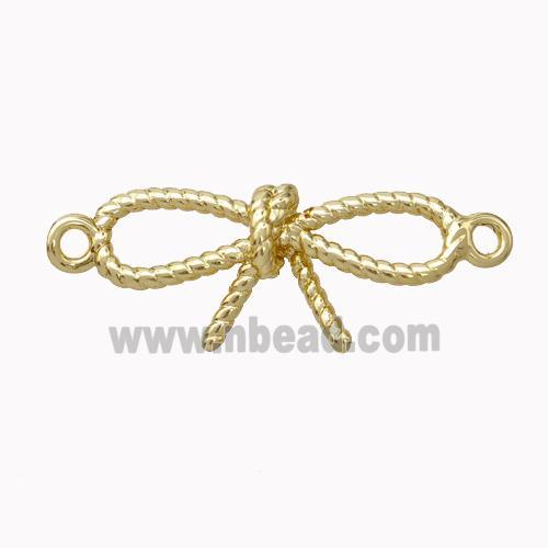 Copper Bowknot Connector Gold Plated