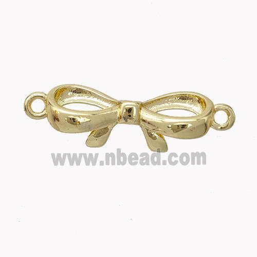 Copper Bowknot Connector Gold Plated