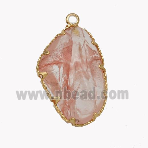 Pink Acrylic Pendant