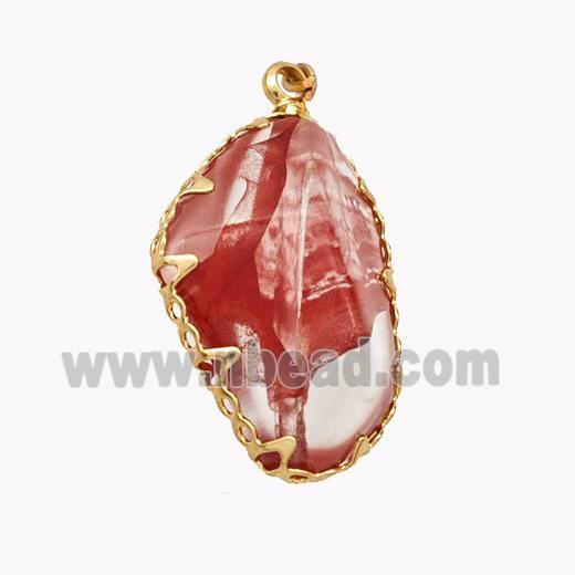 Red Acrylic Pendant