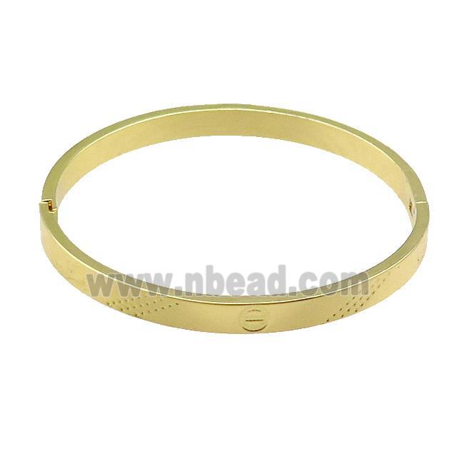 Copper Bangle Gold Plated