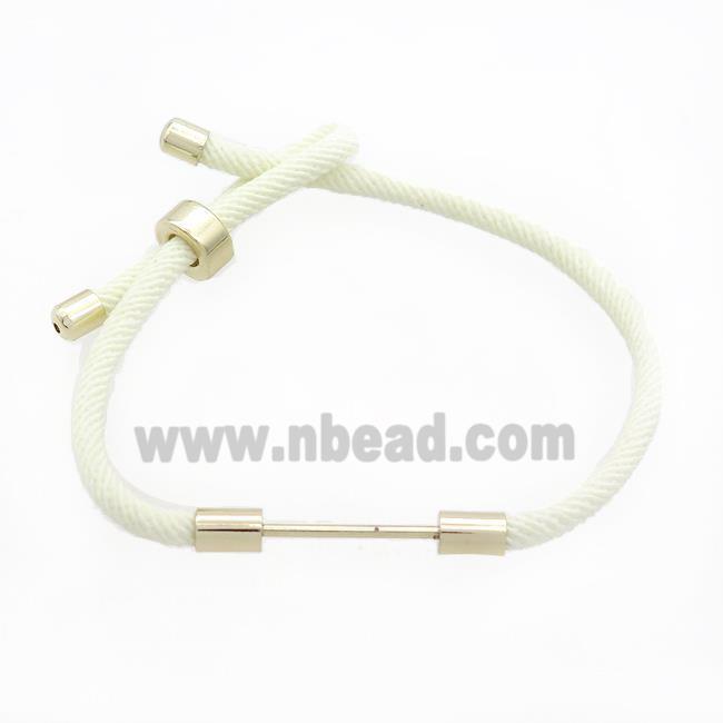 White Nylon Bracelet Chain